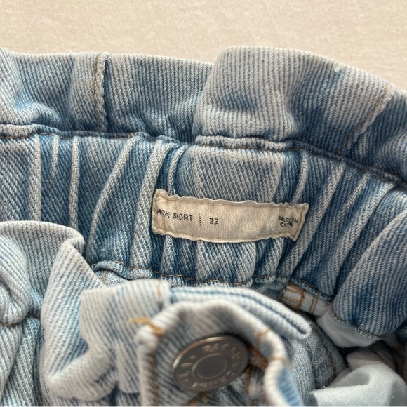 PacSun Abbie Blue Paperbag Denim Shorts - Picture 6 of 6